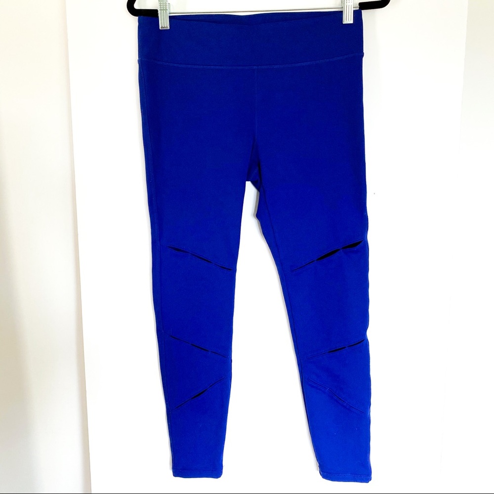 Fabletics Cobalt Blue Leggings w/ Cutout Detail
